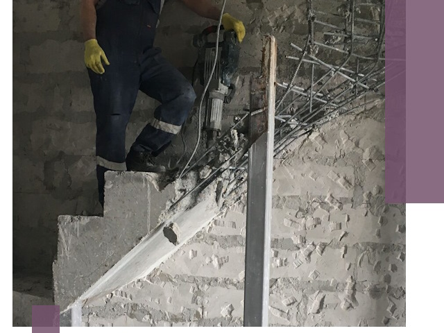 Демонтаж металлических и бетонных лестниц в Курганинске