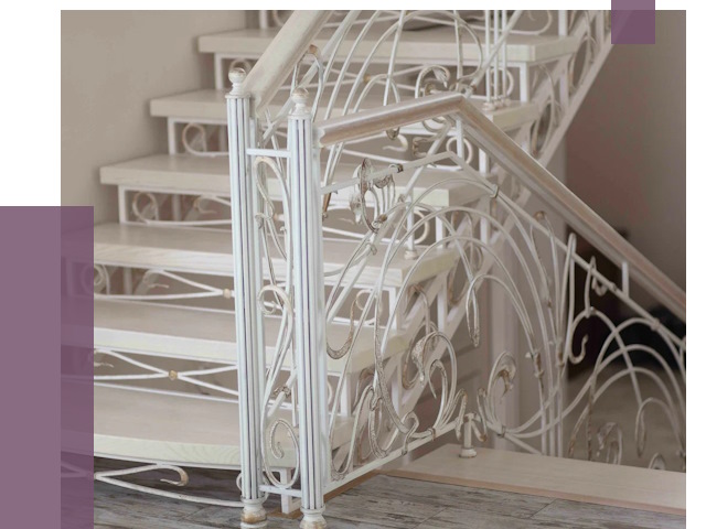 Изготовление кованых лестниц на заказ в Курганинске от 88409 руб. | ПРОЛЁТ-Кгн