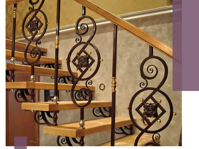 Изготовление кованых лестниц под ключ в Курганинске