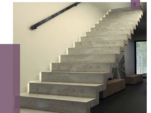 Облицовка бетонных лестниц в Курганинске от 4680 руб/м2 