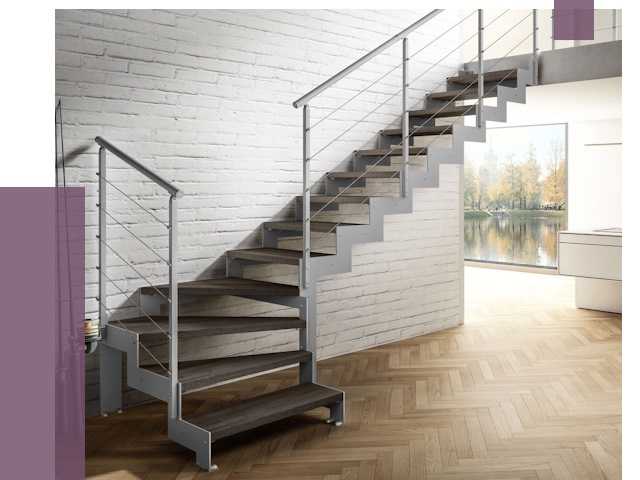 Г-образные лестницы под ключ в Курганинске от 37704 руб. | ПРОЛЁТ-Кгн