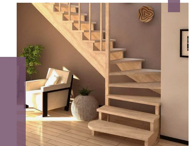 Изготовление Г-образных лестниц в Курганинске от 19242 руб. 