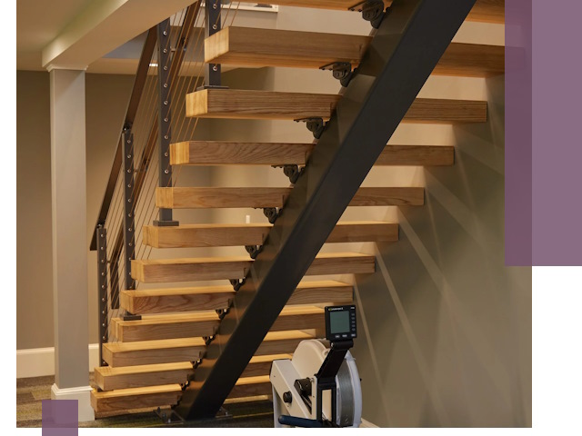 Лестницы на монокосоурах под ключ в Курганинске - изготовление и монтаж