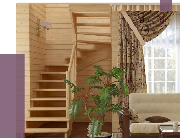 Лестницы для дачи в Курганинске от 77227 руб.  | ПРОЛЁТ-Кгн