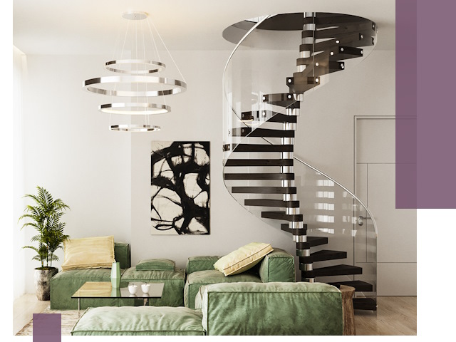 Лестницы для двухуровневой квартиры в Курганинске — изготовление и монтаж