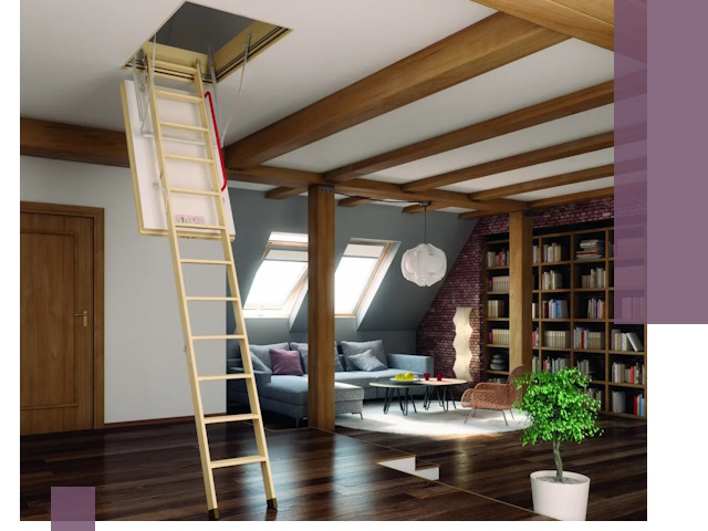 Чердачные лестницы под ключ в Курганинске: изготовление и монтаж