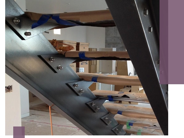 Усиление лестничных конструкций и усиление опор в Курганинске