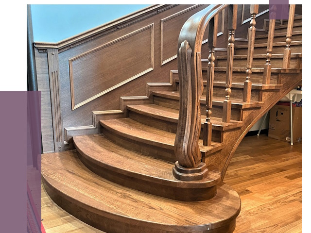 Дубовые лестницы под ключ в Курганинске от 179417 руб. — ПРОЛЁТ-Кгн