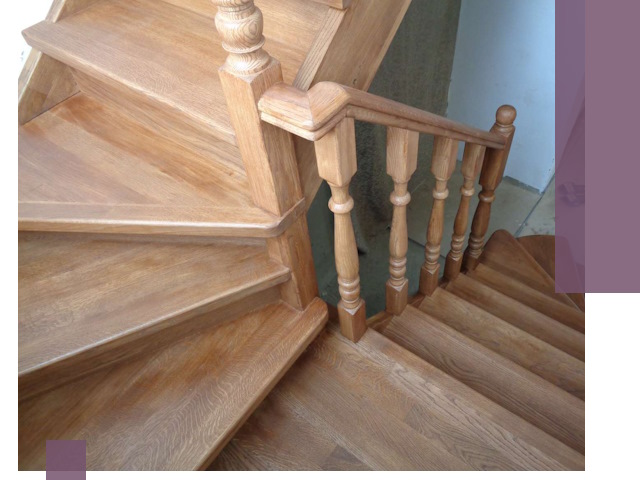 Дубовые лестницы под ключ в Курганинске: изготовление и монтаж