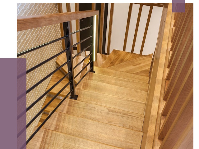 Лестницы из ясеня в Курганинске под ключ от 10193 руб. 