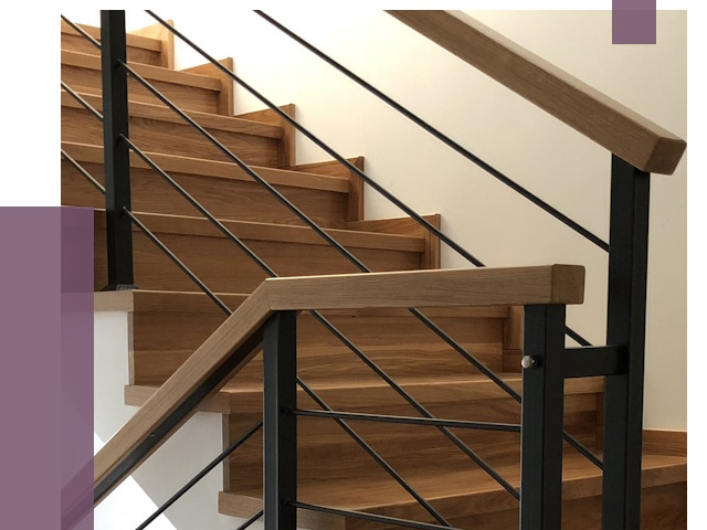 Обшивка металлической лестницы деревом в Курганинске от 4420 руб. 