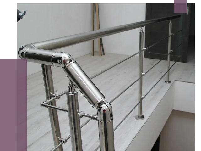 Перила из нержавеющей стали в Курганинске от 9153 руб. под ключ | ПРОЛЁТ-Кгн