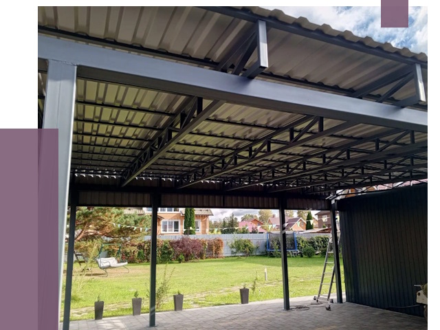 Монтаж навесов в Курганинске от 7489 руб. — установка навеса | ПРОЛЁТ-Кгн