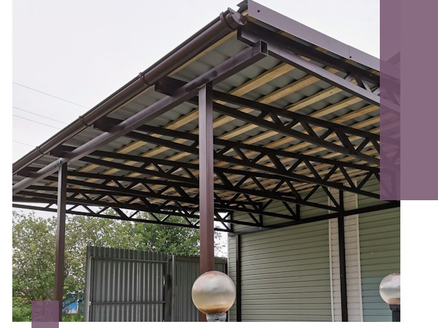 Навесы под ключ в Курганинске: изготовление, монтаж и гарантия