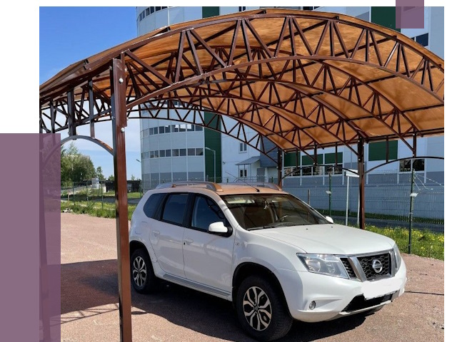 Недорогие навесы в Курганинске от 43684 руб.  | ПРОЛЁТ-Кгн