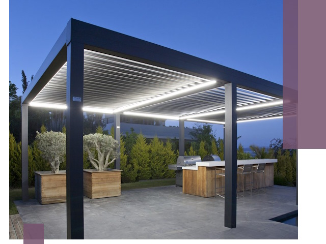 Навесы отдельно стоящие под ключ в Курганинске из металла и поликарбоната