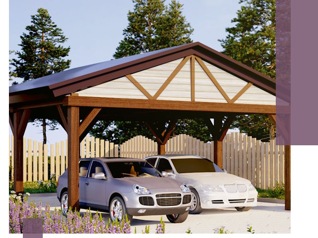 Навесы для автомобиля в Курганинске — изготовление и монтаж