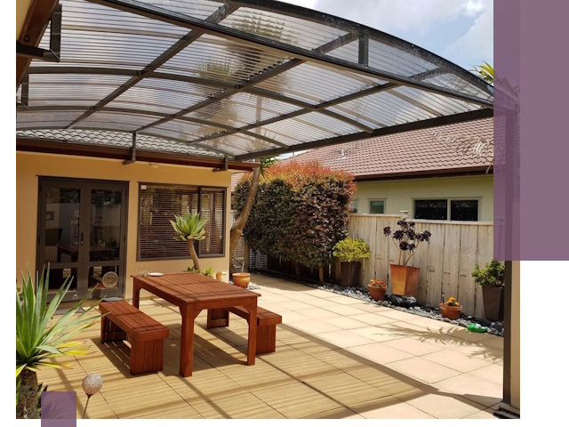 Навесы во двор под ключ в Курганинске — изготовление и монтаж