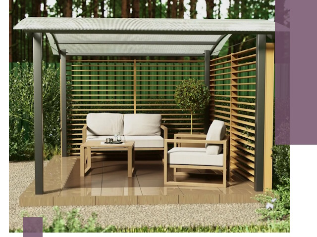 Навесы для дачи в Курганинске: изготовление, монтаж и демонтаж