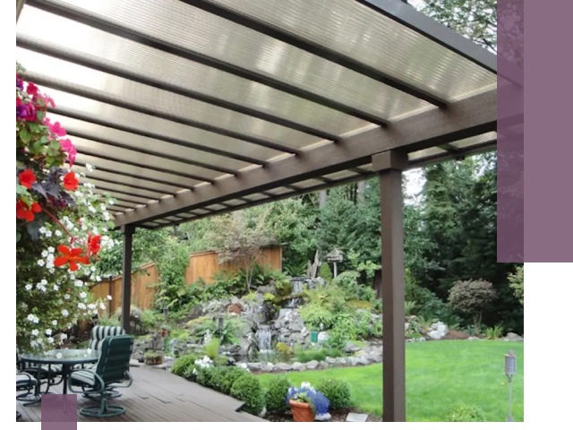 Навесы из поликарбоната под ключ в Курганинске быстро и надёжно