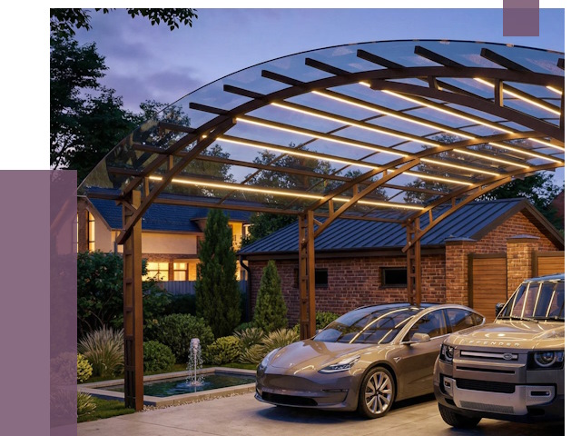 Металлические навесы в Курганинске от 12897 руб. под ключ — ПРОЛЁТ-Кгн