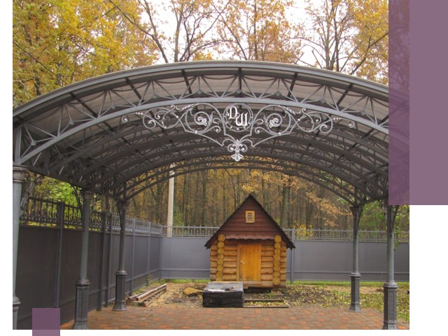 Кованые навесы премиум-класса под заказ в Курганинске