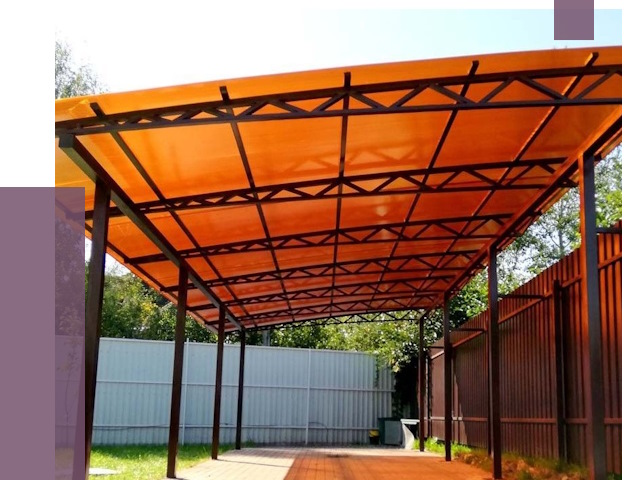 Односкатные навесы под ключ в Курганинске от 13365 руб. 