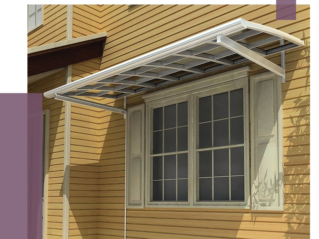 Козырьки над окнами в Курганинске от 7749 руб. — монтаж, покупки | ПРОЛЁТ-Кгн