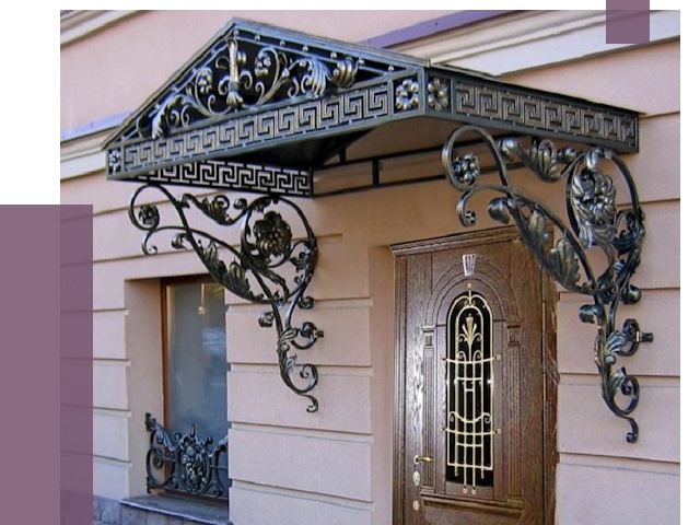 Кованые козырьки в Курганинске под ключ от 12949 руб. — ПРОЛЁТ
