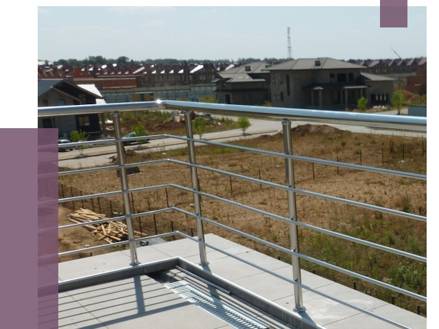 Парапеты из нержавеющей стали в Курганинске от 8113 руб. за м² | ПРОЛЁТ-Кгн