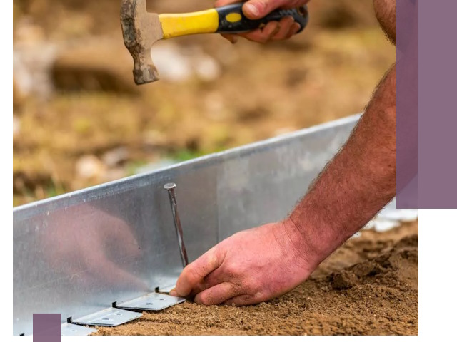 Монтаж металлических бордюров в Курганинске быстро и качественно