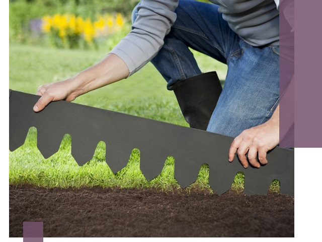 Металлические бордюры для газона в Курганинске — изготовление и монтаж