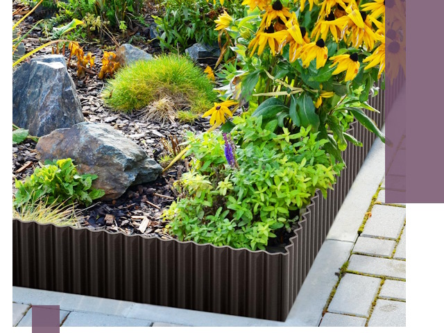 Металлические бордюры для клумб в Курганинске — производство и монтаж