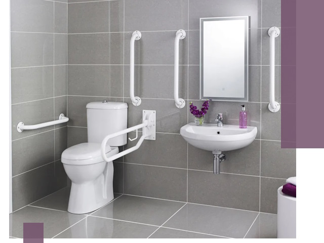 Поручни для санузлов в Курганинске: установка, ремонт и монтаж